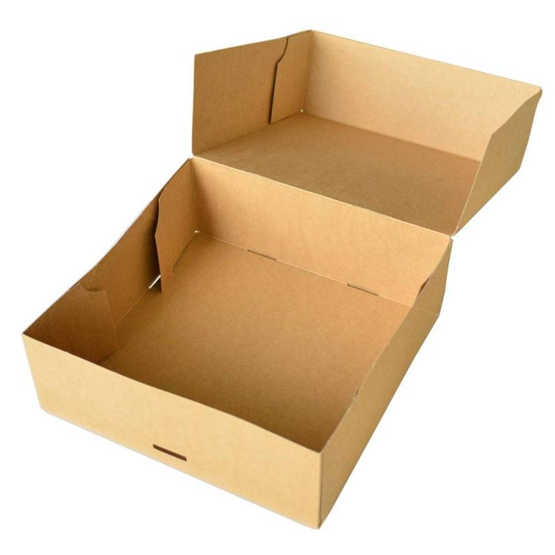 Boîte pâtissière carrée en carton 28 x 28 x ht 8cm - Meilleur du Chef
