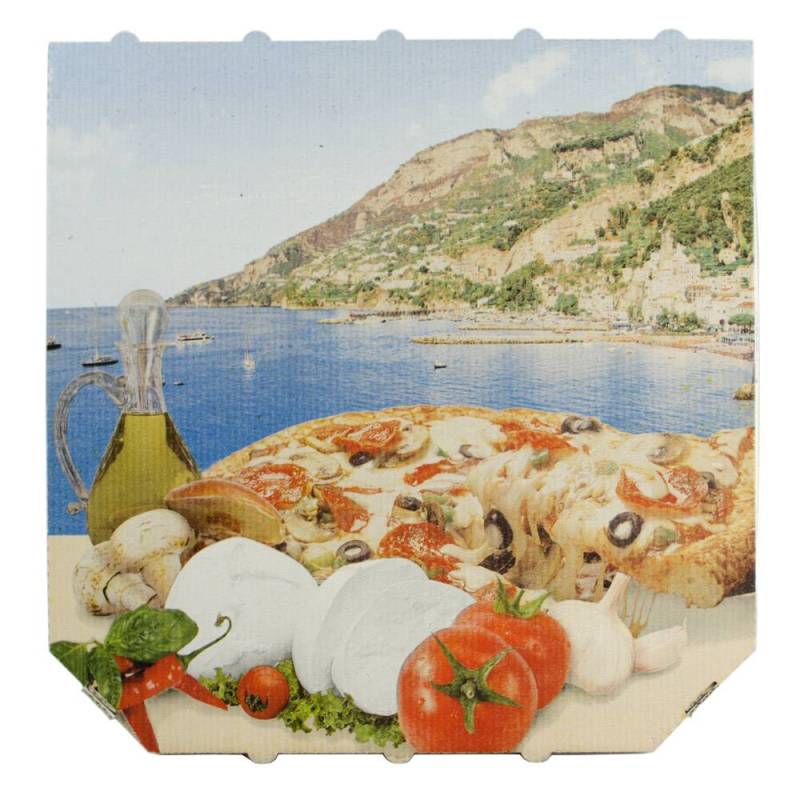 Boite Pizza Amalfi - 26/29/33 cm - Carton Blanc - CashShopping