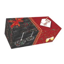 Boîte transport buche Noel idéal pour les fêtes de fin d'année