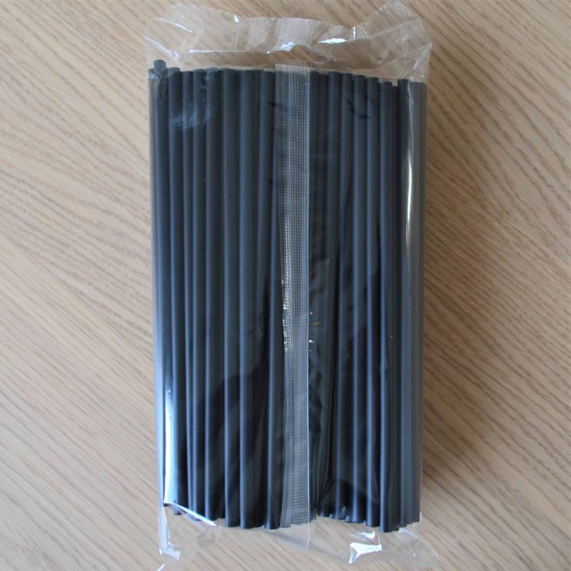 Pailles Eco Blanches ou Noires - PLA Compostable - 21cm - colis x150